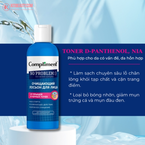 Nước Hoa Hồng Dưỡng Ẩm Làm Sạch Da Compliment D-Panthenol & Niacinamide